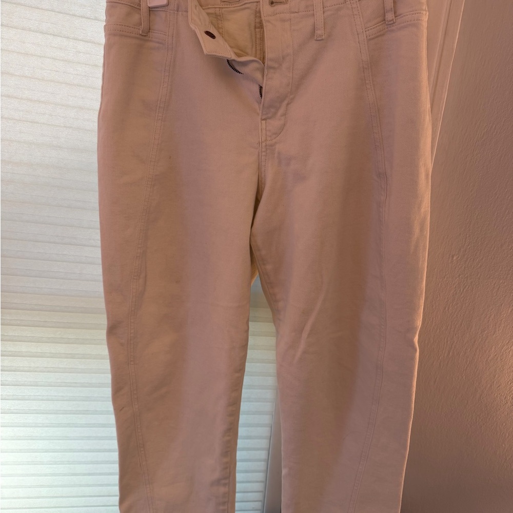 Pilcro Women's Barrel Jeans - Ecru